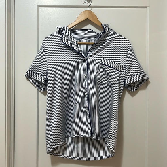 Vintage stripped PJ set - Blue & White - Women’s M/L - Picture 1 of 10